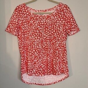 Chico’s Ultimate Pink Lotus Tee Size 1​